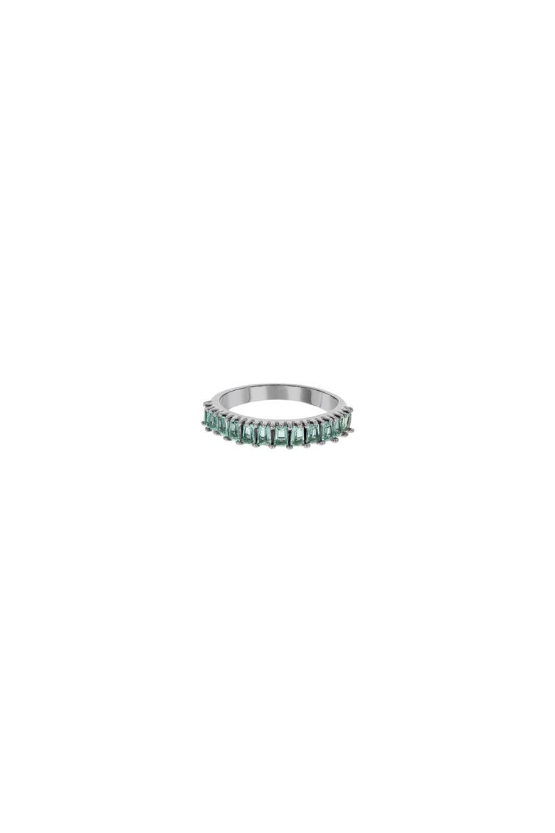 Gwen Dainty Textured Ring Trendy Statement Band, Alternate, color, Silver - Size 6