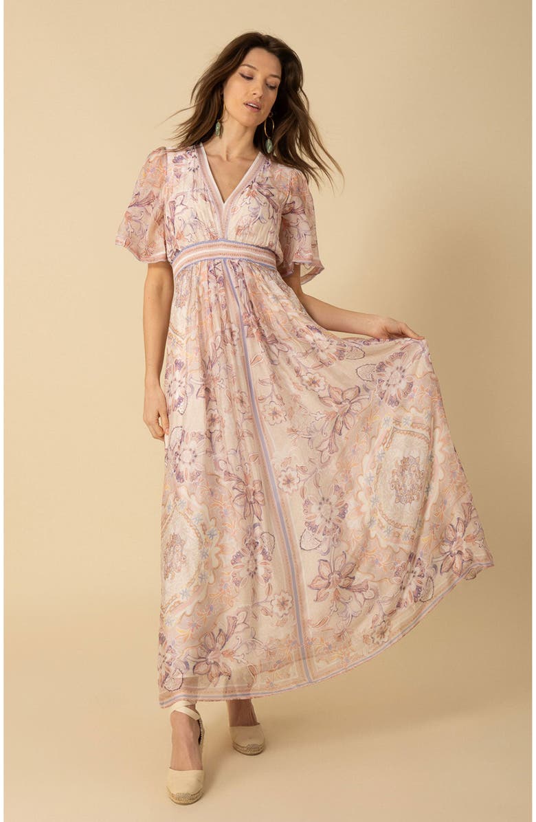 Halebob Jaliyah Chiffon Dress Maxi, Alternate, color, 