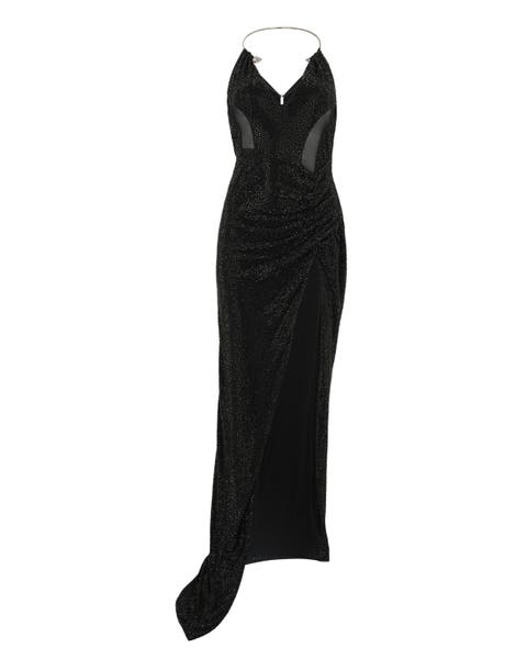 Multicutting Maxi Dress Piercing Strass Women
