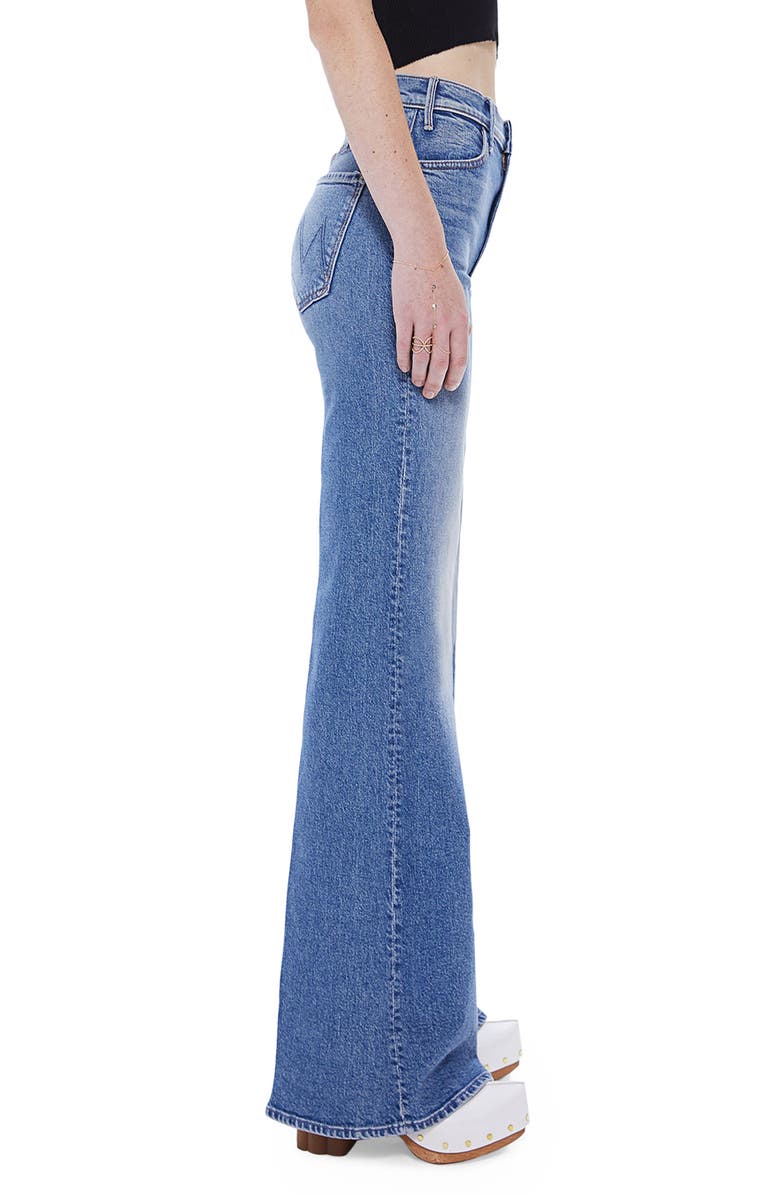 MOTHER The Hustler Roller Heel High Waist Flare Jeans, Alternate, color, 