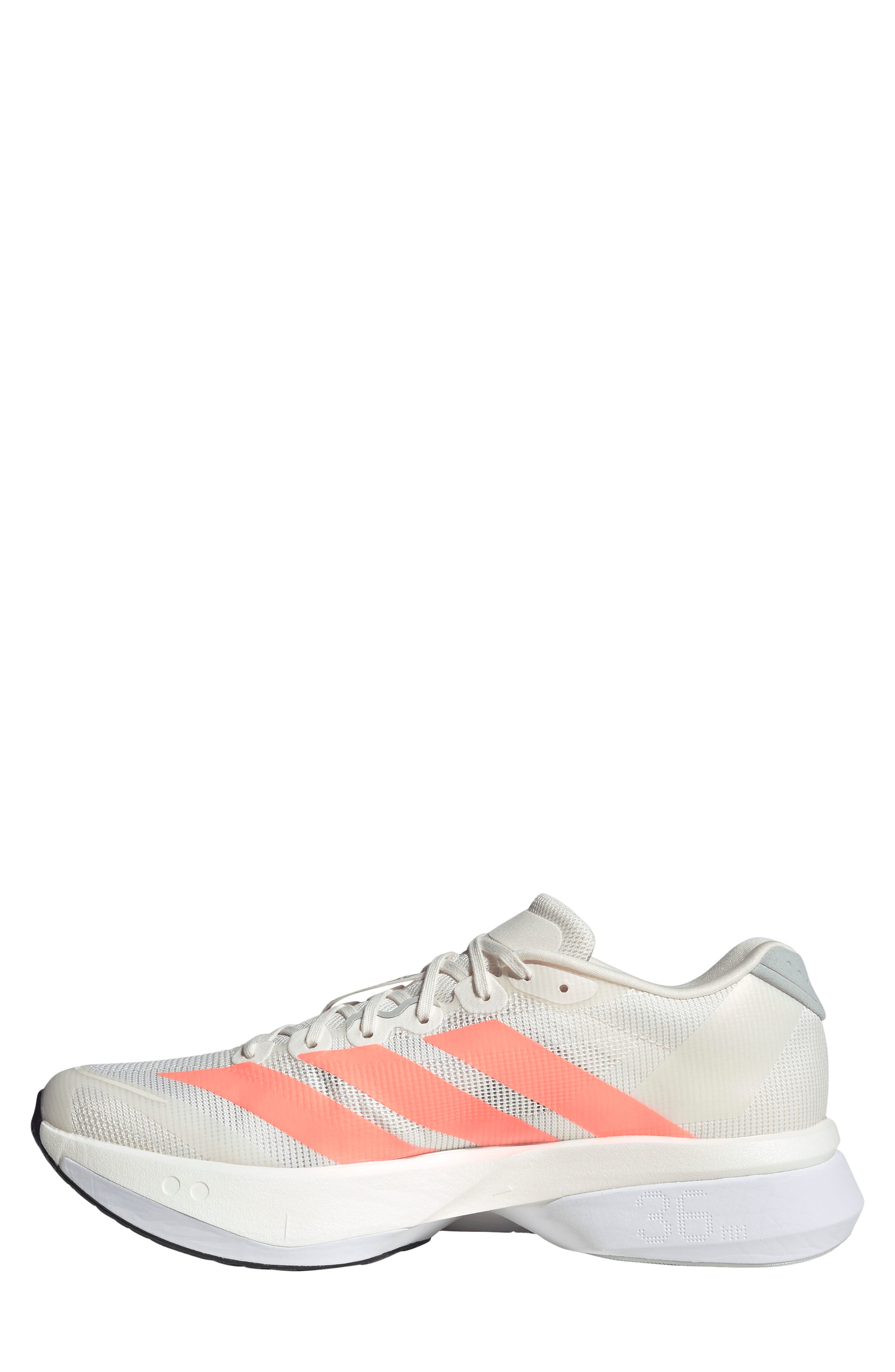 Adizero Boston 13 Running Shoe, Alternate, color, OWHITE/ LUOR/ GREY