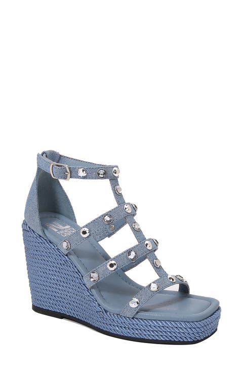Panda Caged Platform Wedge Sandal