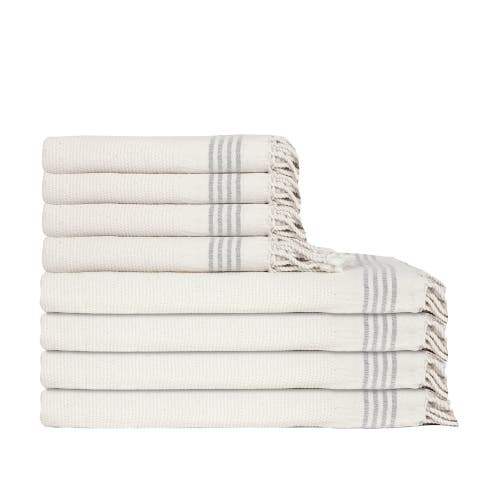 Olive And Linen Olive & Linen Whisper Weight Natural Turkish Towel Bundle In Brown