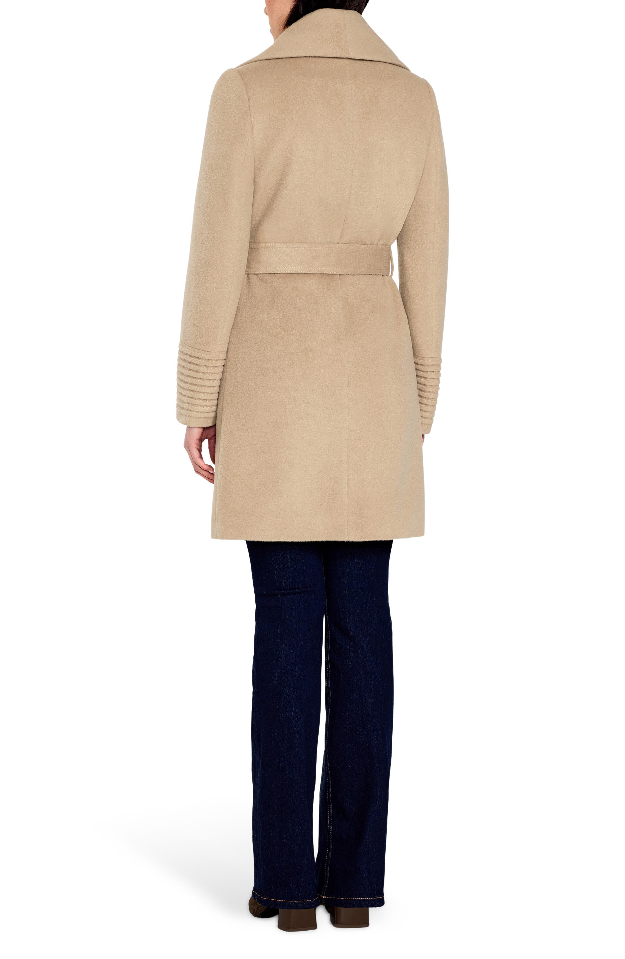 Shawl Collar Alpaca & Wool Coat - image 4