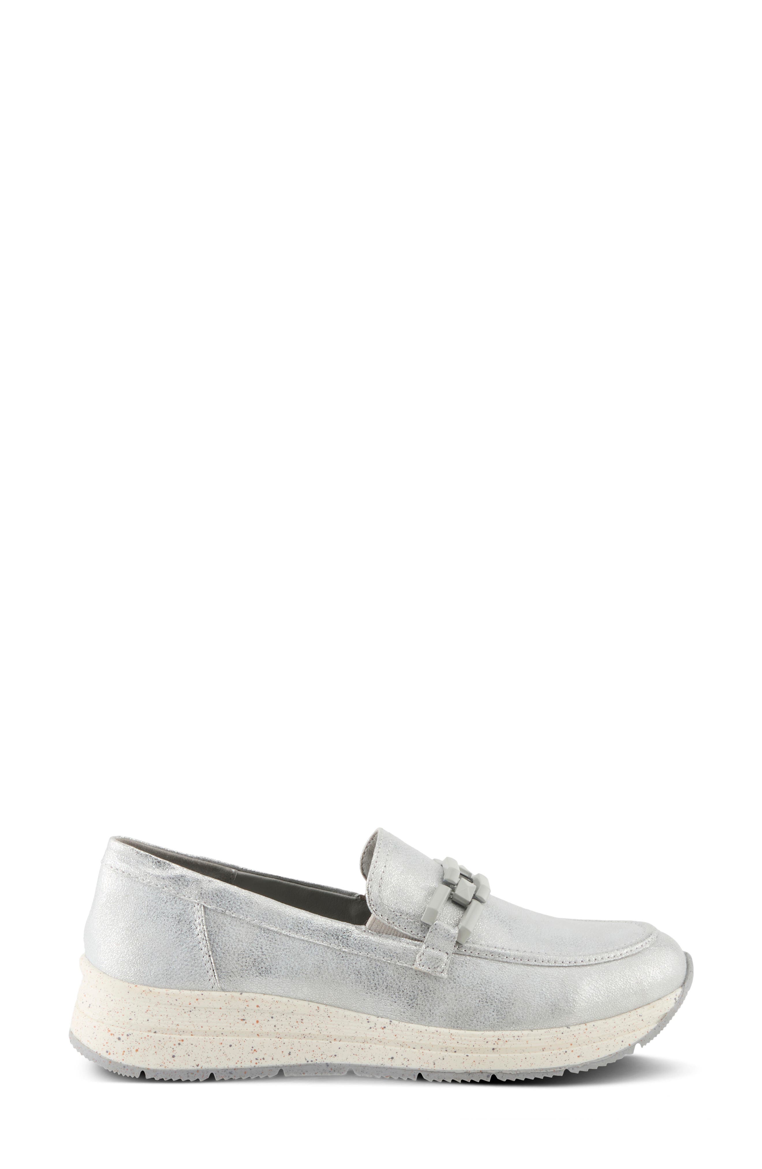 Demonte Loafer, Alternate, color, SILVER