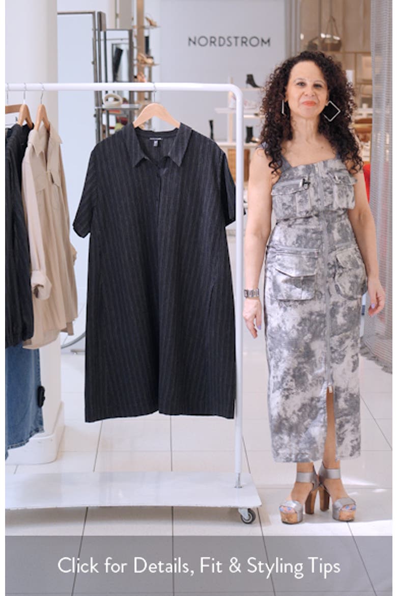 Pinstripe Shift Dress video
