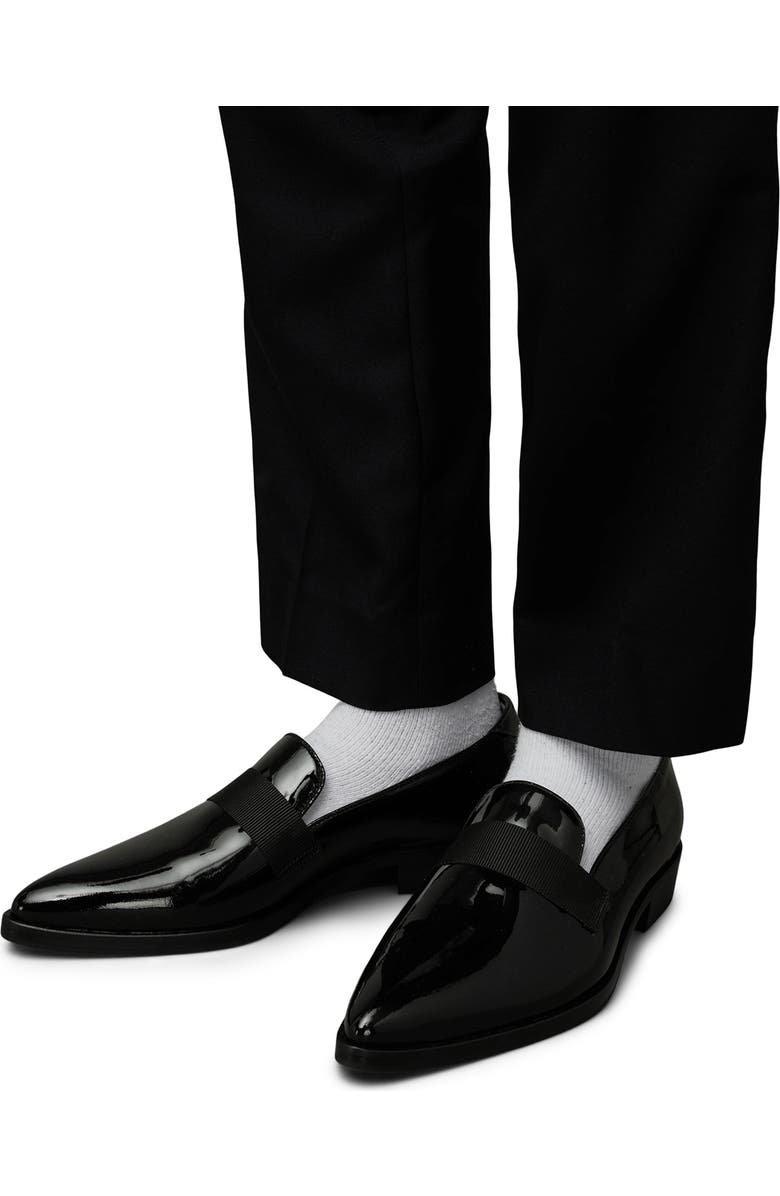 AllSaints Watts Pointed Toe Loafer, Alternate, color, Black