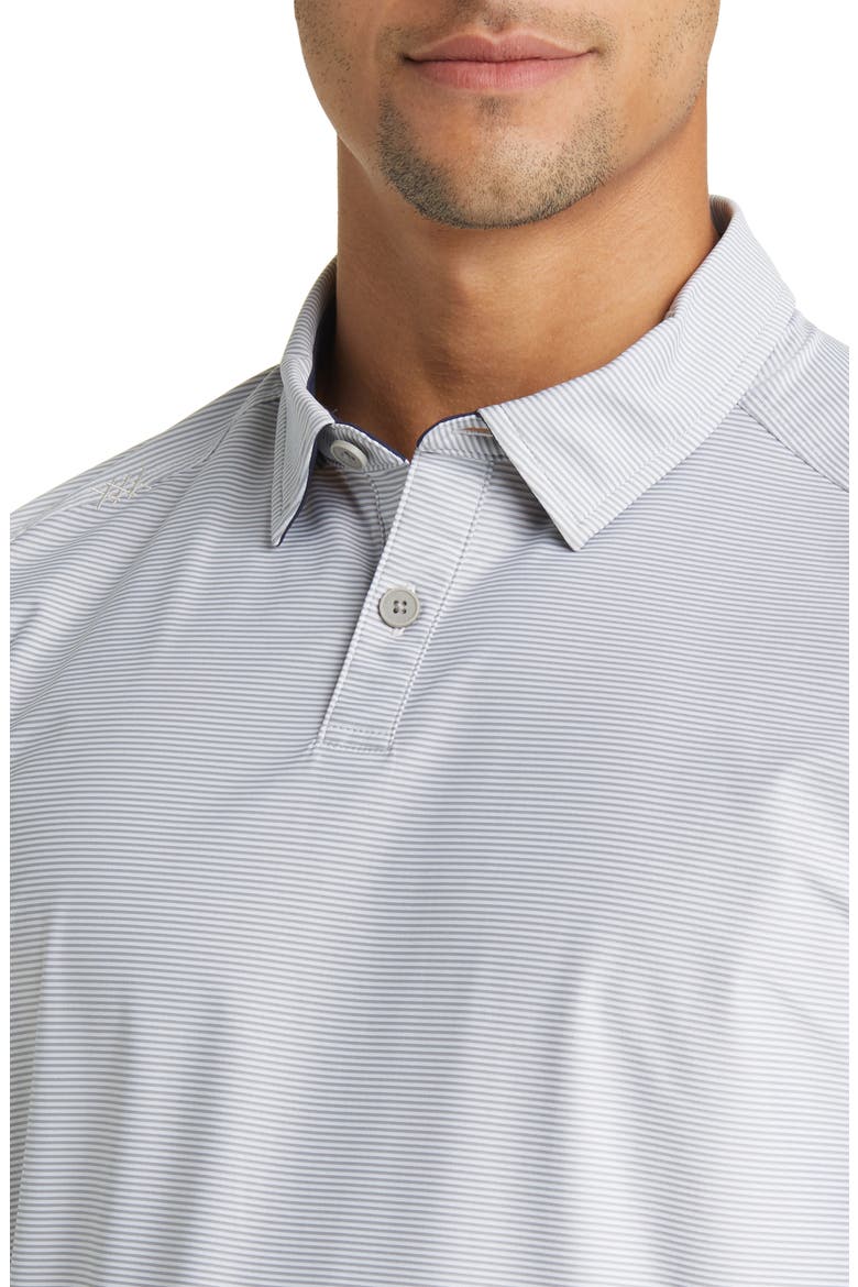 Commuter Stripe Polo, Alternate, color, SILVER STRIPE