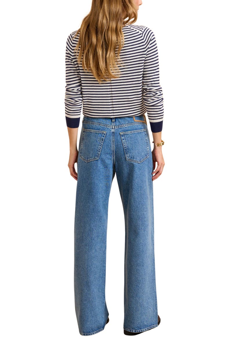 La Ligne Jenny Mid Ride Drawstring Jean, Alternate, color, Dexter