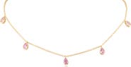 CZ by Kenneth Jay Lane Pear Cut Cubic Zirconia Charm Necklace