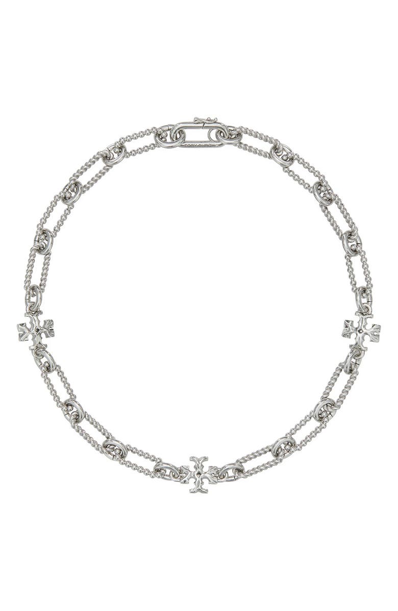 Tory Burch Roxanne Beaded Chain Necklace, Alternate, color, 