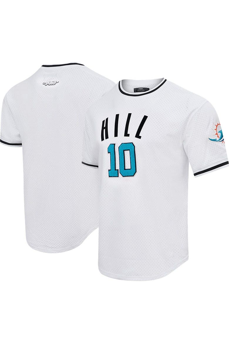 Men's Pro Standard Tyreek Hill White Miami Dolphins Mesh Player Name & Number Top, Main, color, White