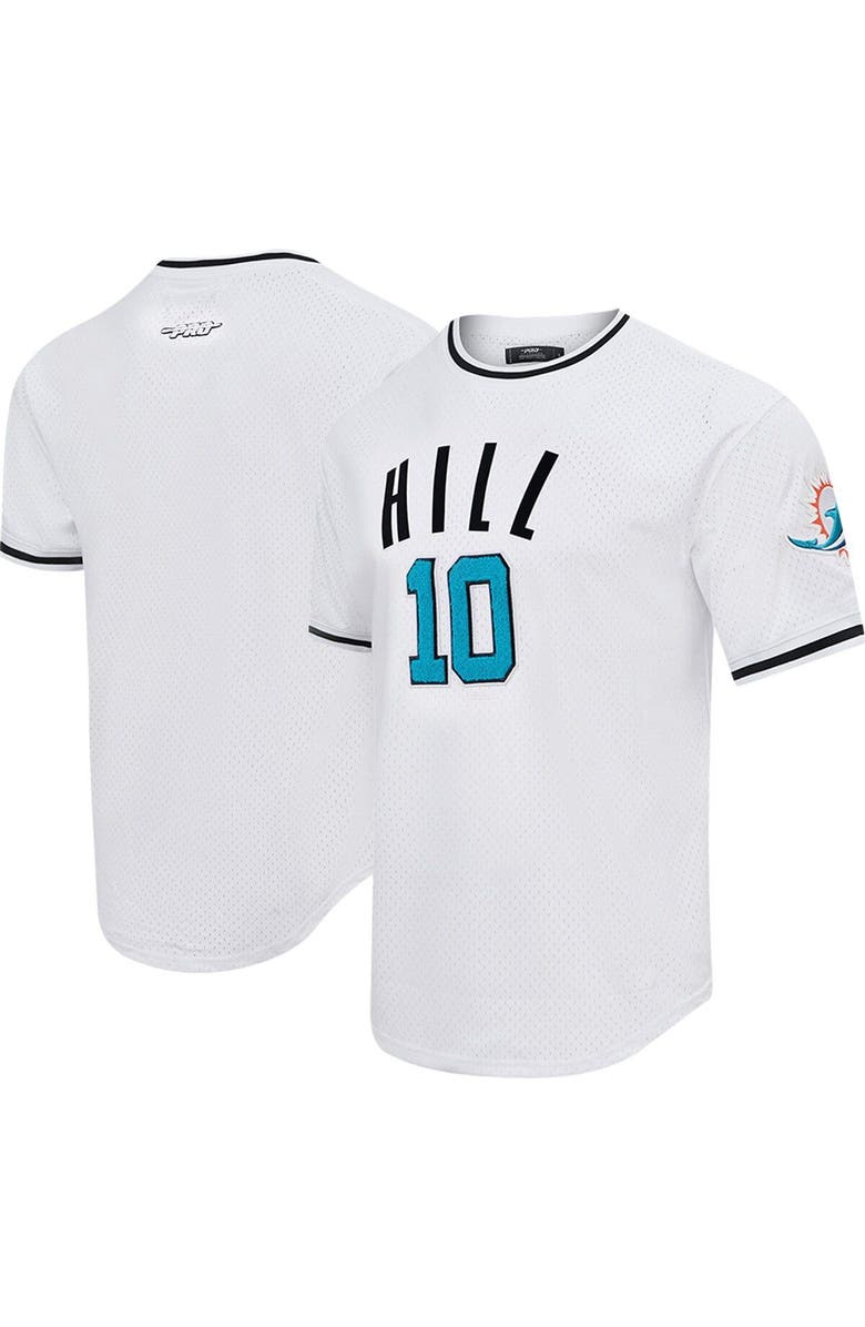 PRO STANDARD Men's Pro Standard Tyreek Hill White Miami Dolphins Mesh Player Name & Number Top, Main, color, White