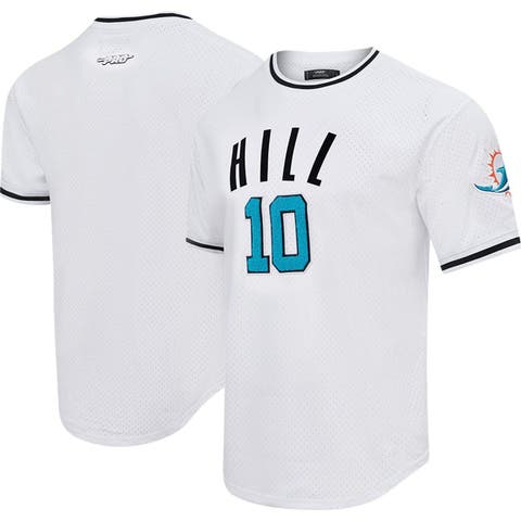 Men's Pro Standard Tyreek Hill White Miami Dolphins Mesh Player Name & Number Top