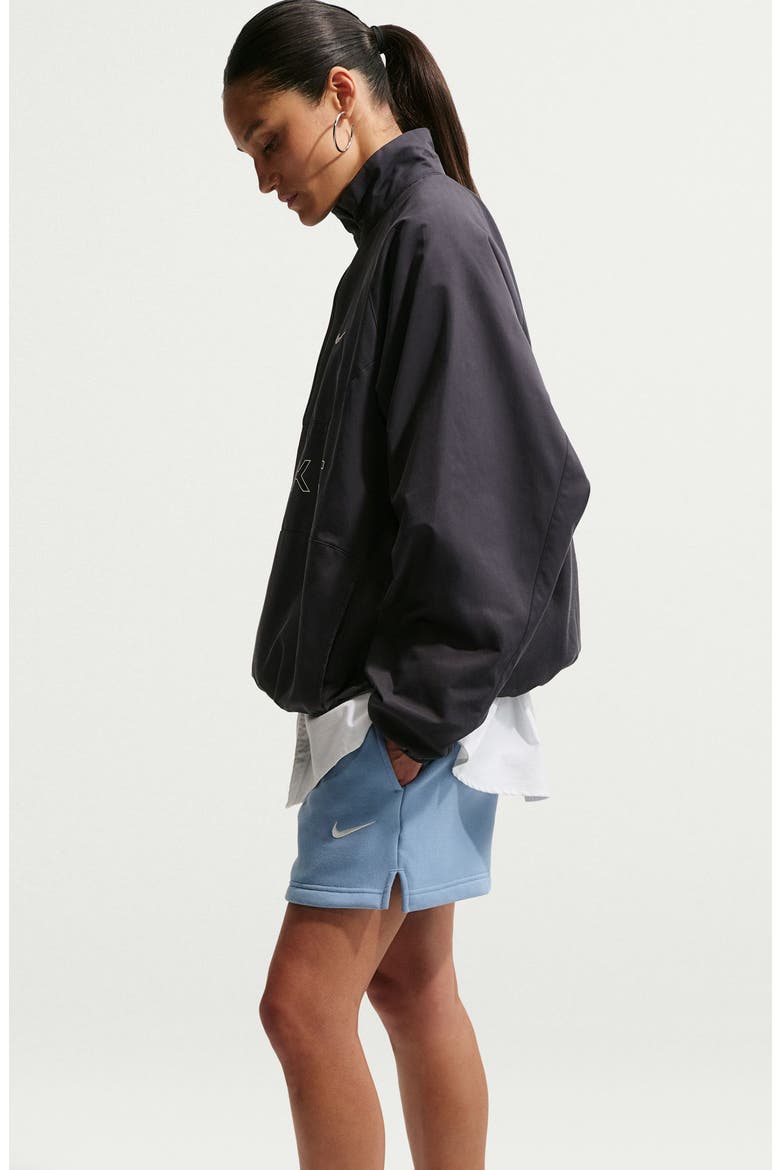 Sportswear Mid Rise Fleece Shorts, Alternate, color, WORK BLUE/ SAIL