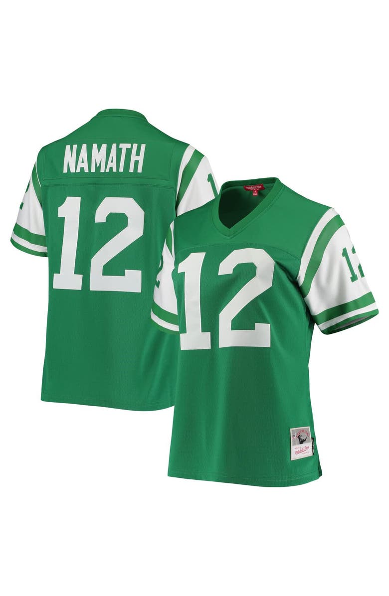 Mitchell & Ness Women's Mitchell & Ness Joe Namath Green New York Jets 1969 Legacy Replica Jersey, Alternate, color, 