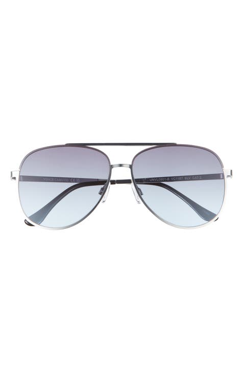 60mm Gradient Aviator Sunglasses