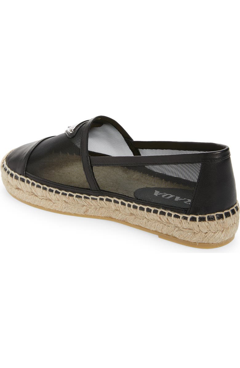 Prada Mesh Espadrille Flat, Alternate, color,