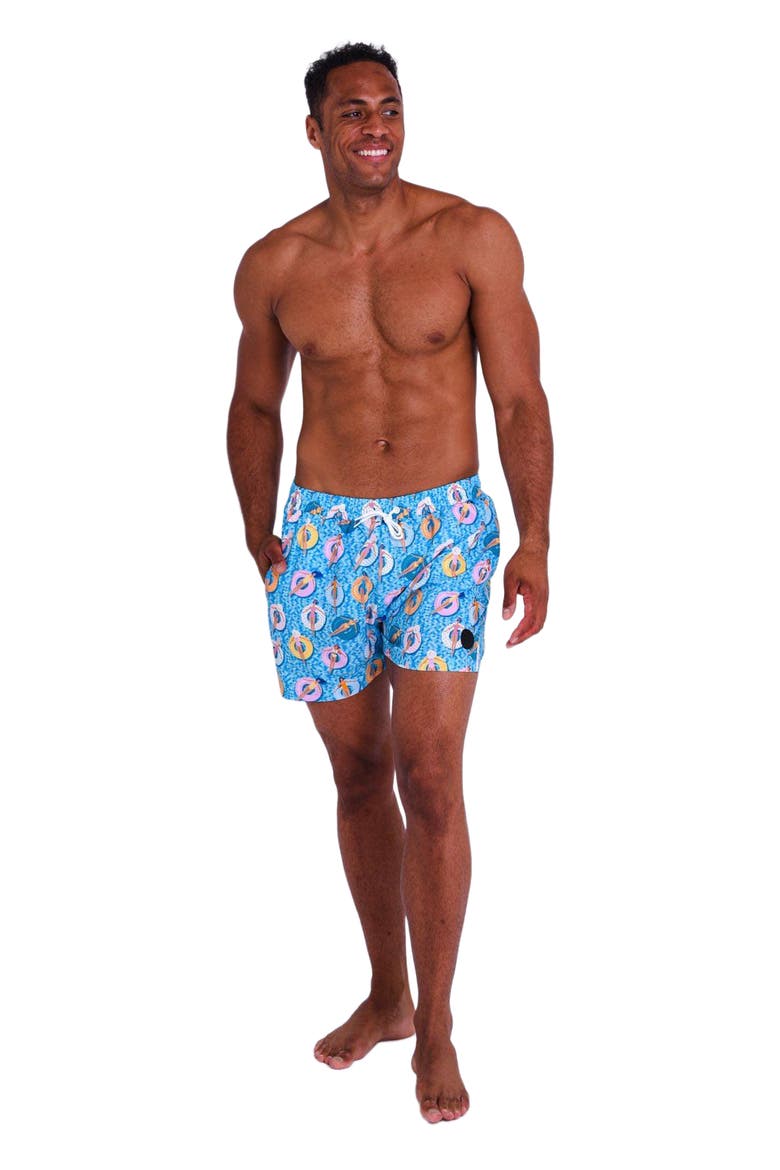 Poolside Men's Swim Shorts, Main, color, Multi