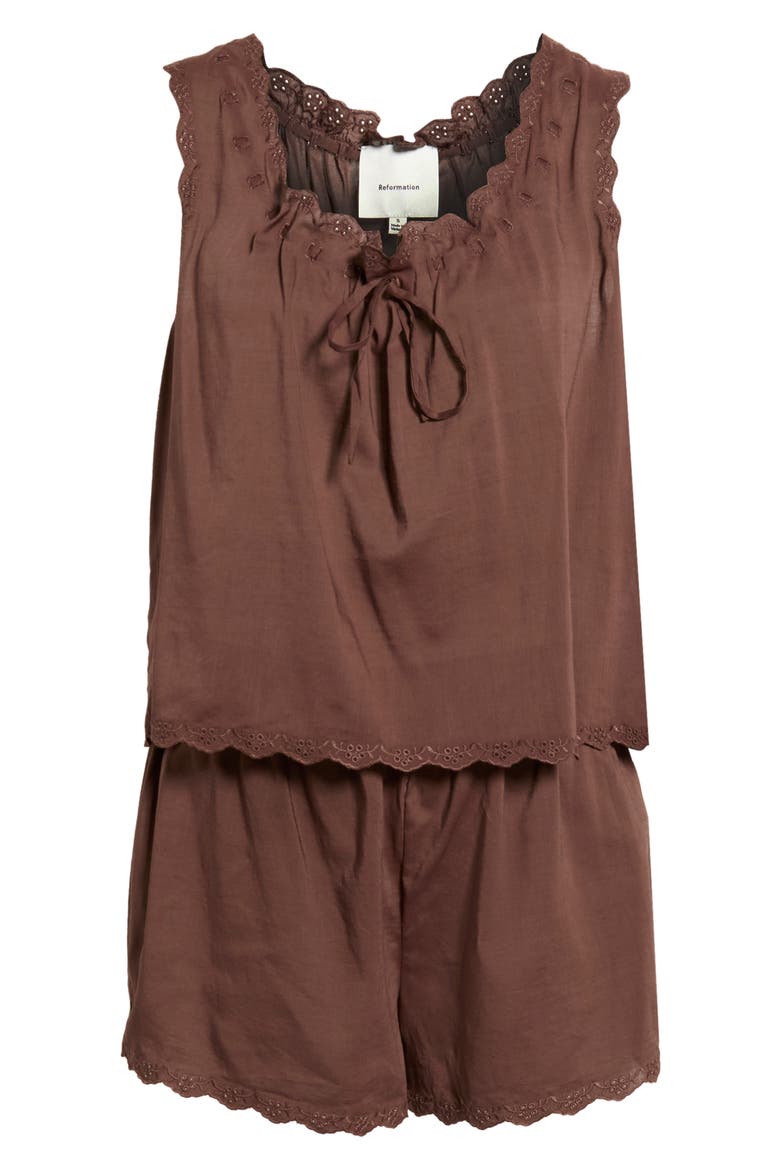 Hazel Short Pajamas, Alternate, color, CAFE