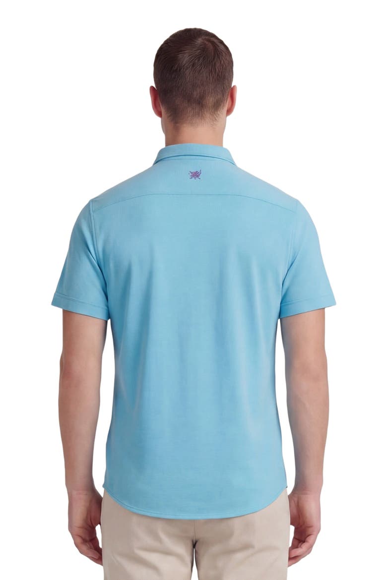 Mens Knit Shirt, Alternate, color, TEAL