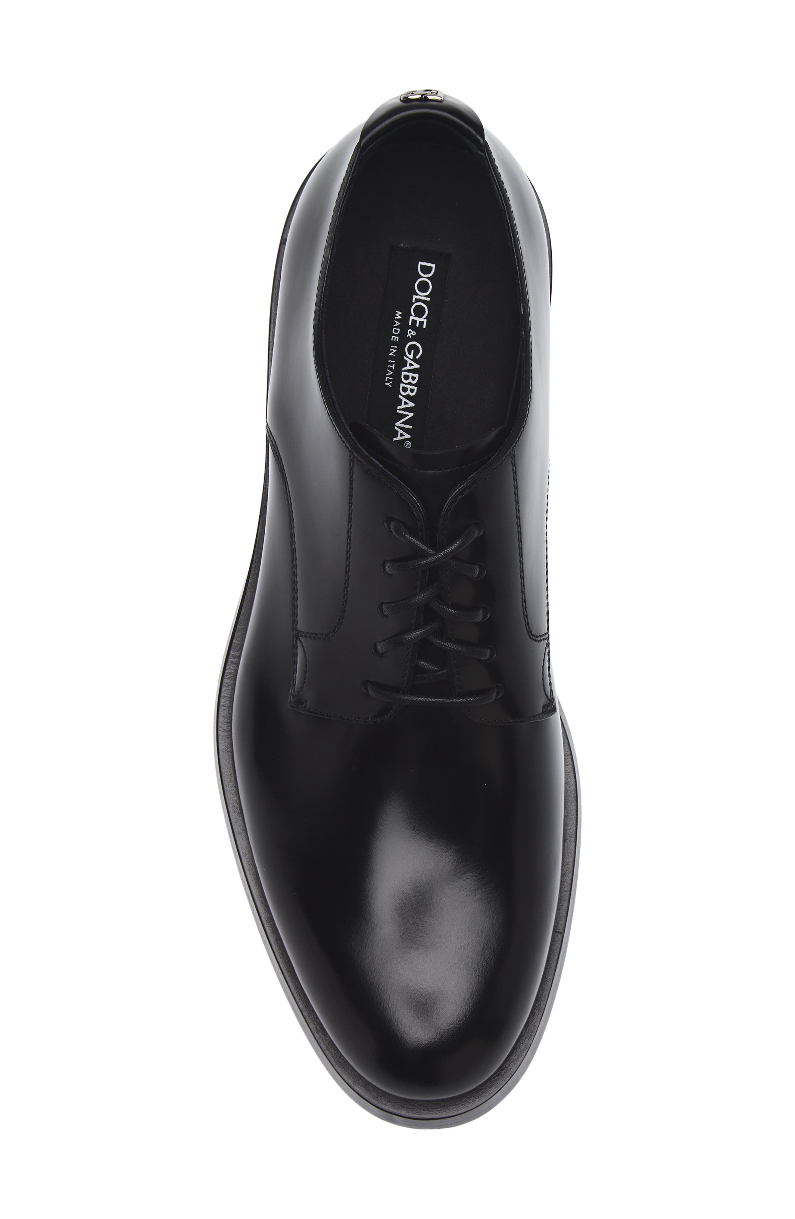 Dolce&Gabbana Brushed Derby, Alternate, color, Nero