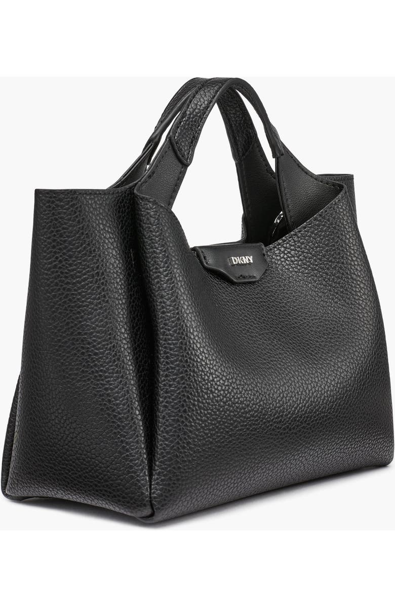 DKNY Willa Mini Satchel, Alternate, color, Black/Silver