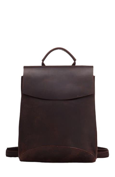 The Gyda Backpack | Vintage Leather Travel Backpack