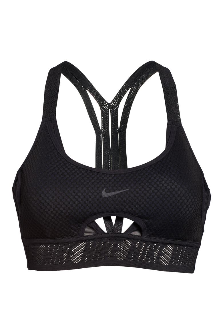 Indy UltraBreathe Dri-FIT Sports Bra, Alternate, color, BLACK/ DARK SMOKE GREY