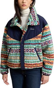Polo Ralph Lauren Mixed Media Faux Shearling Jacket
