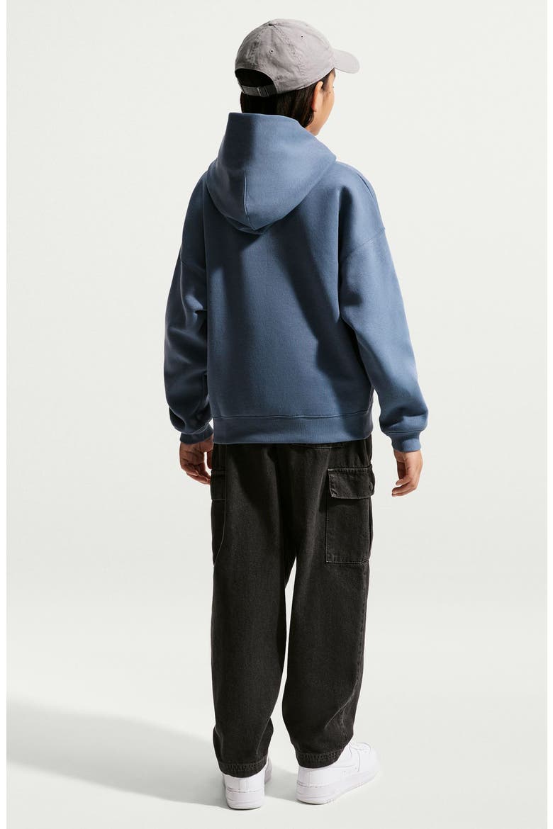 Kids' Sportswear Club Fleece Oversized Graphic Hoodie, Alternate, color, DIFFUSED BLUE
