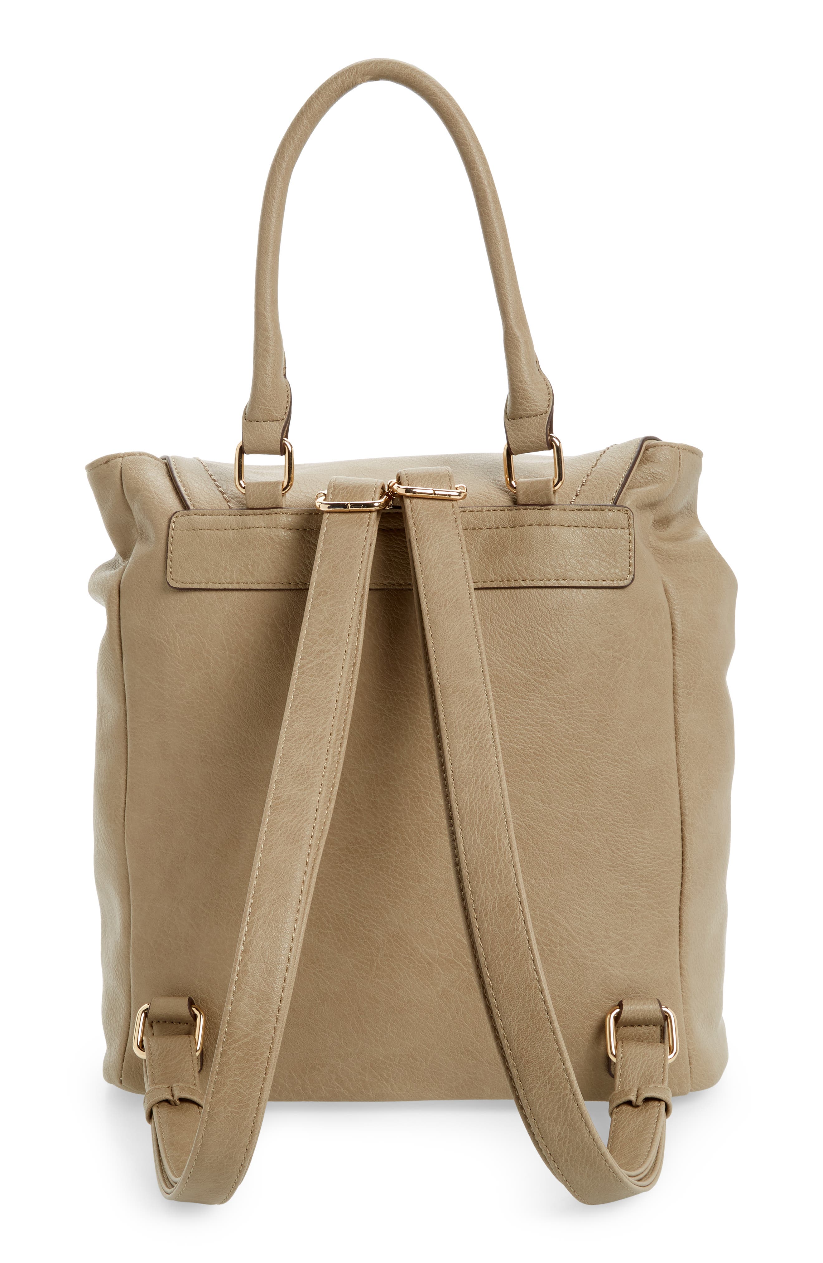 Sole Society Emery Faux Leather Backpack, Alternate, color, 