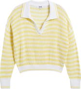 525 Kimberly Stripe Open Stitch Cotton Sweater
