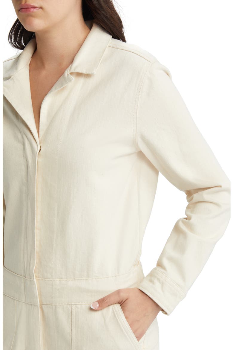 Overland Stretch Organic Cotton Jumpsuit, Alternate, color, NATURAL