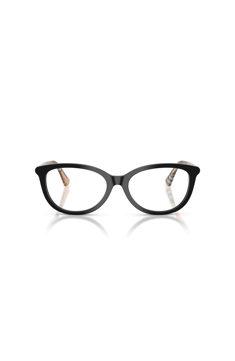 Burberry 52mm Cat Eye optical glasses, Alternate, color, Black