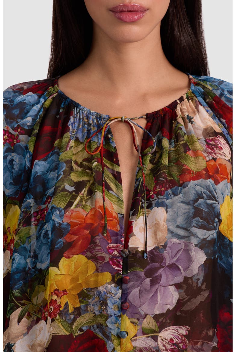 Josephine Floral Georgette Top, Alternate, color, FLOURISH SM