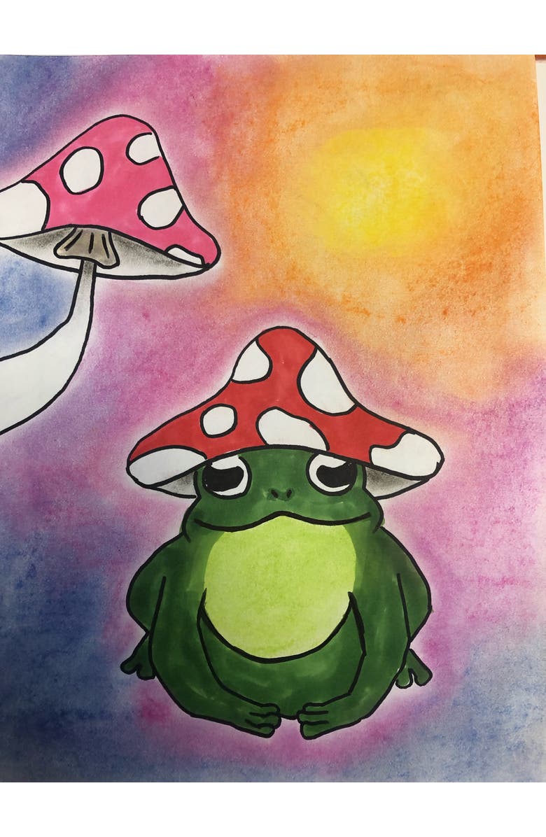 Guide Dots Add-On Art Rolls for Guide Dots Level 1 Art Kits- Ages 4-7, Alternate, color, L1 Mushroom Frog/Hearts Cat