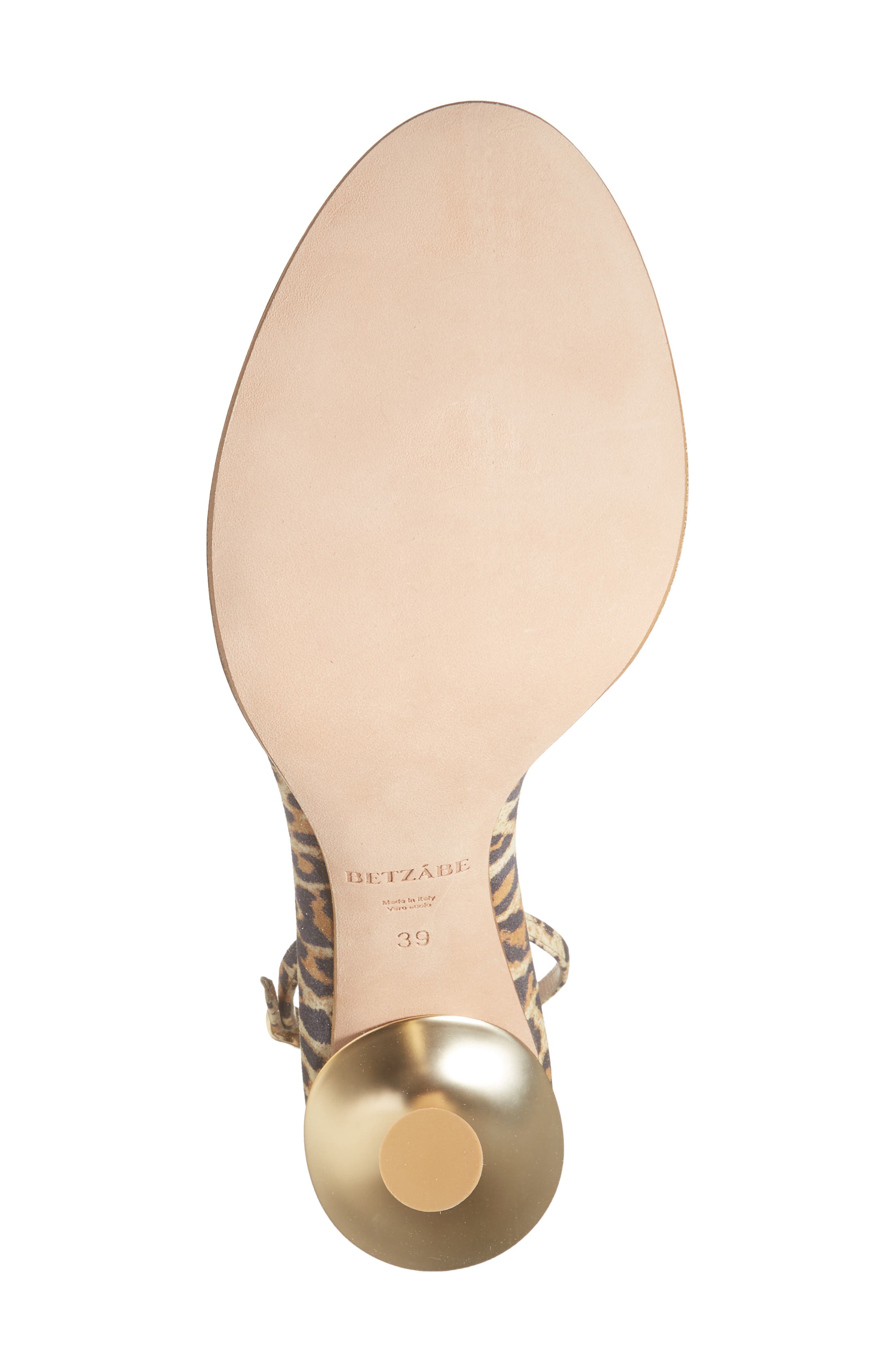 BETZÁBE Bianca Slingback Sandal, Alternate, color, Tan Leopard Matte Gold