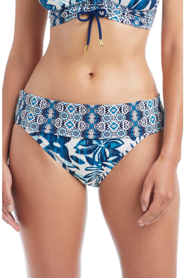 Foldover Hipster Bikini Bottoms, Main, color, MULTI