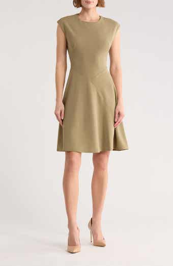 Cap Sleeve A-Line Dress