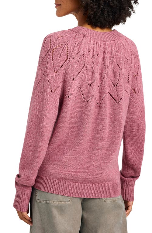 Splendid Stowe Diamond Yoke Sweater In Wildflower