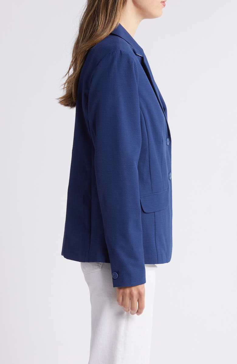 Tommy Bahama Nova Wave Cotton Stretch Seersucker Blazer, Alternate, color, Island Navy