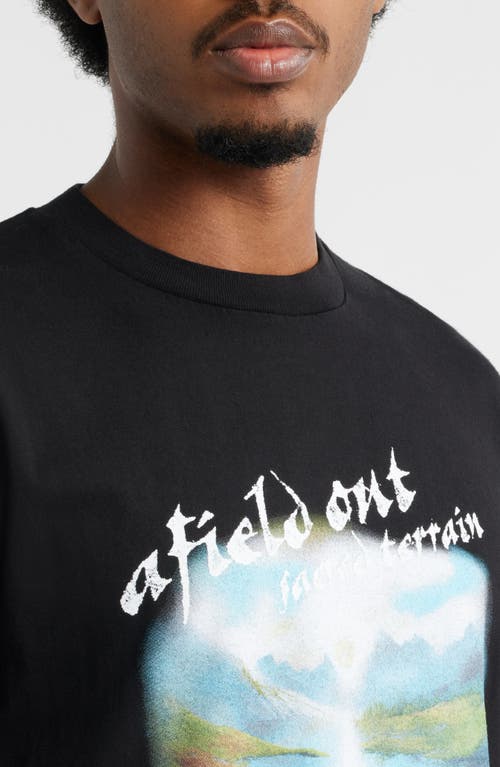 Afield Out Terrain Long Sleeve Graphic T-shirt In Black