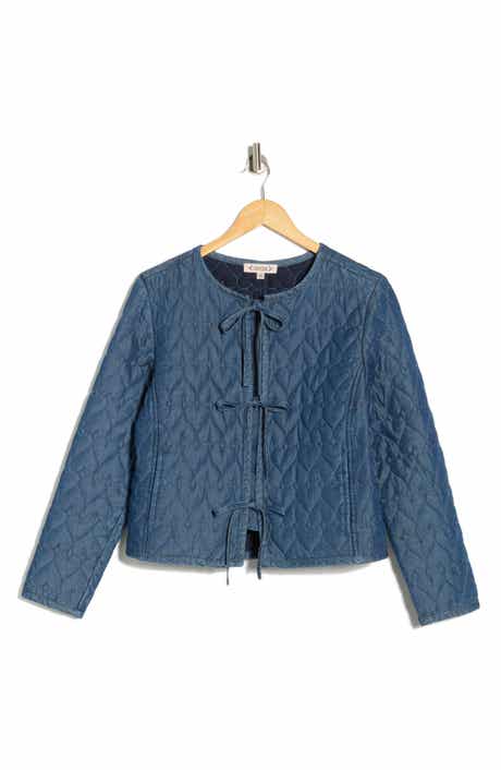 Nanette Lepore Heart Quilted Denim Jacket