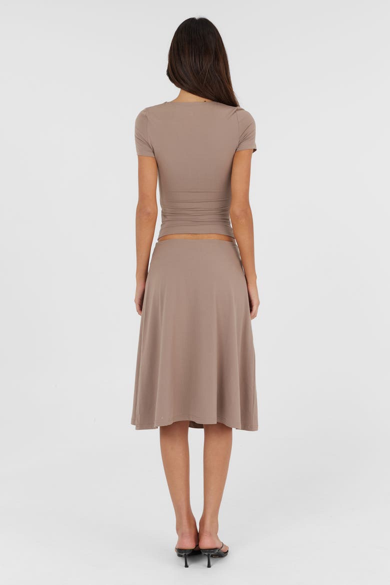 Adeline Midi Skirt, Alternate, color, Natural
