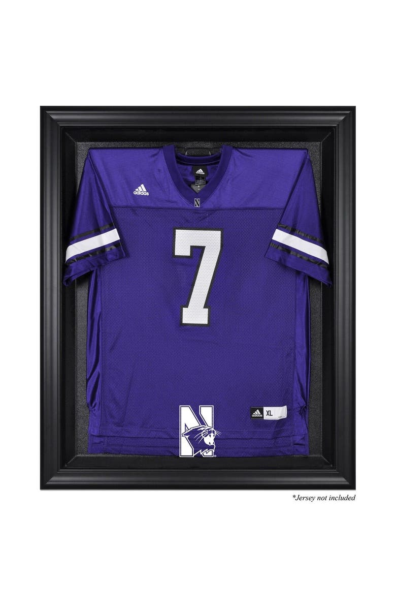 FANATICS AUTHENTIC Northwestern Wildcats Black Framed Logo Jersey Display Case, Main, color, 