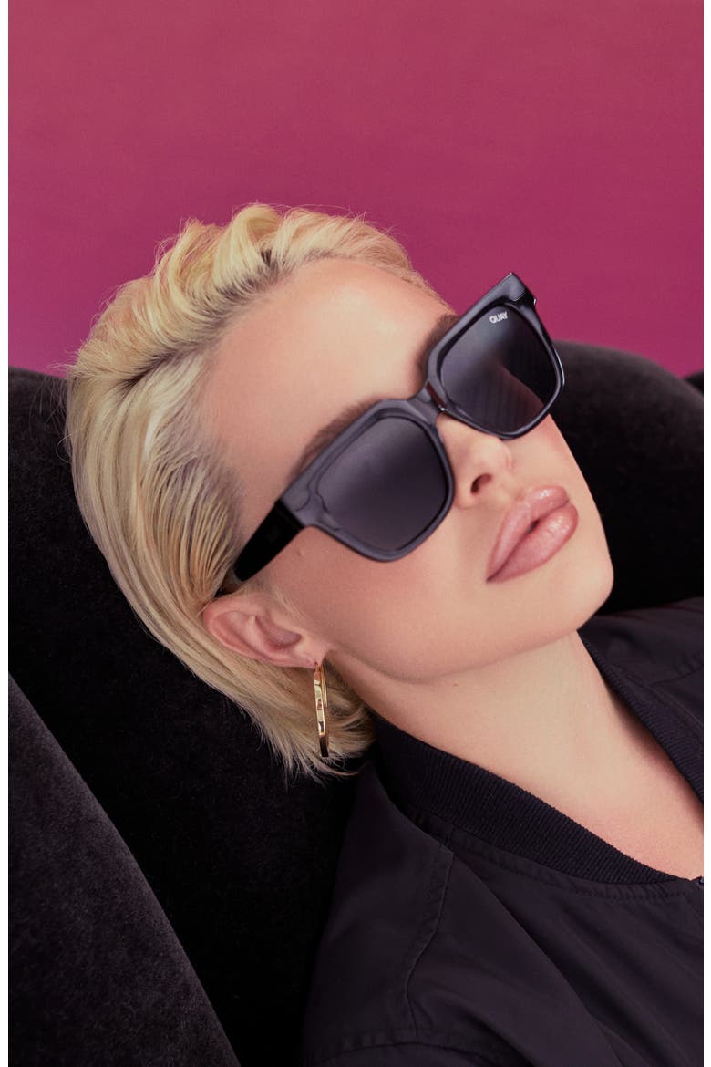 Australia PSA 45mm Square Sunglasses, Alternate, color, BLACK / SMOKE