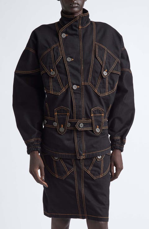 Asymmetric Denim Jacket