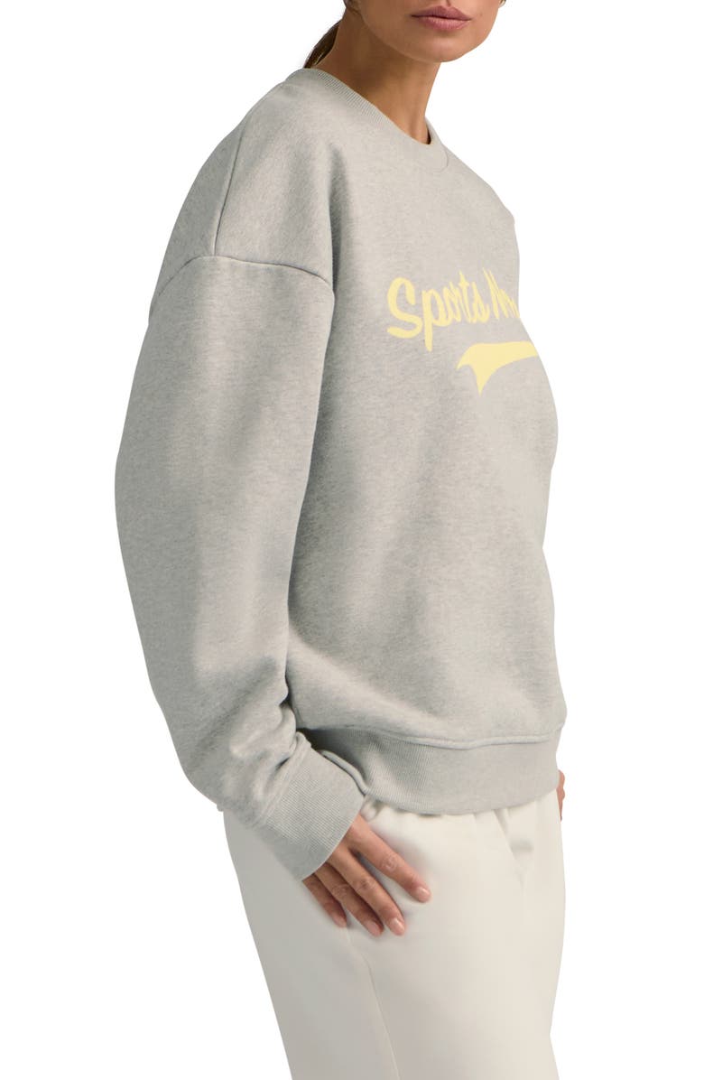 Favorite Daughter Sports Mom Cotton Blend Graphic Sweatshirt, Alternate, color, Heather Grey