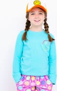 Preppy Goose Smiley Face Embroidered Long Sleeve T-Shirt